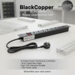BlackCopper BCPDU8PU 8-Outlet 1U Rack Mount Power Distribution Unit (PDU)