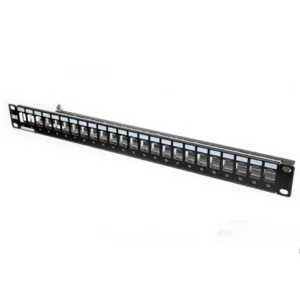Corning 24-Port Unloaded CAT6 Patch Panel (1U Rack Mount)