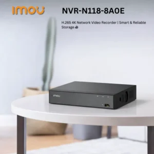 IMOU 8-Channel PoE NVR Recorder (NVR-N110-8A0E / NVR-N118-8A0E) – 4K UHD, H.265, Up to 16TB Storage